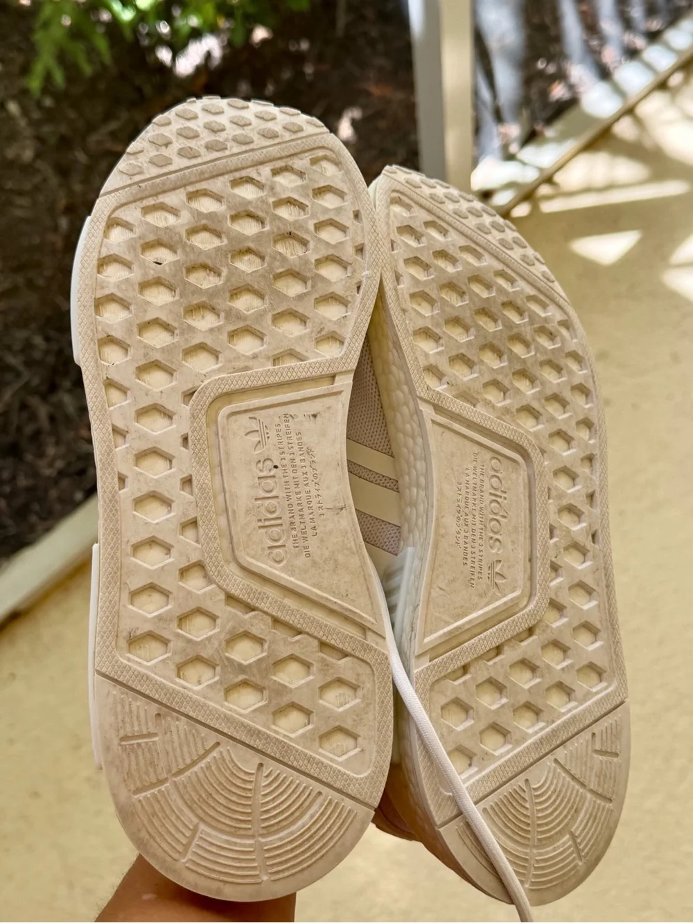 adidas Women’s White Mesh Lace-Up Sneakers